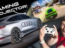 Audi's new lights can project video games!