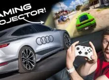 Audi's new lights can project video games!