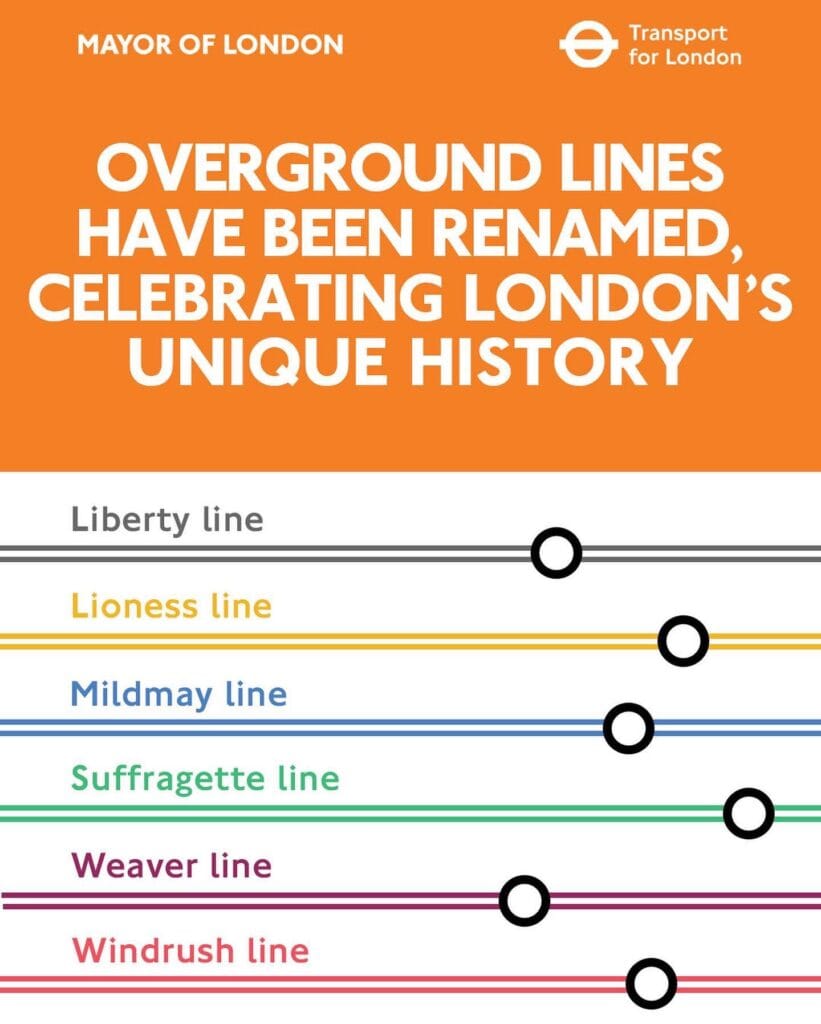 Overground Lines Have Been Renamed
